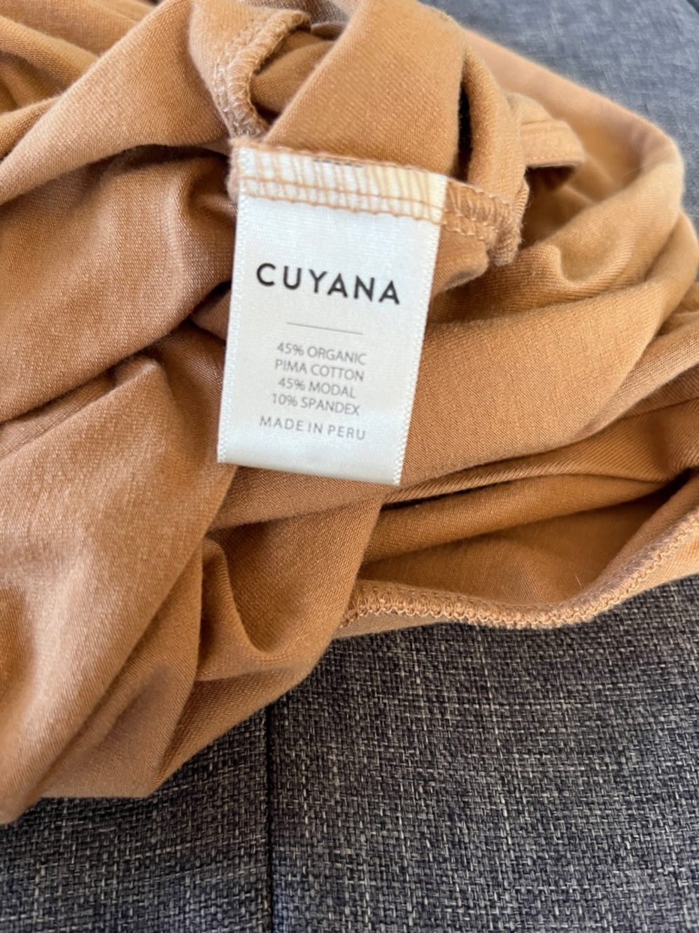 Cuyana Drape Back Warm Brown Maxi dress size XL - Picture 9 of 10
